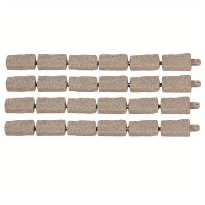 Faux Stone Landscape Edging 46.2 x 2.2 in Garden Lawn Edging Border for Walkway