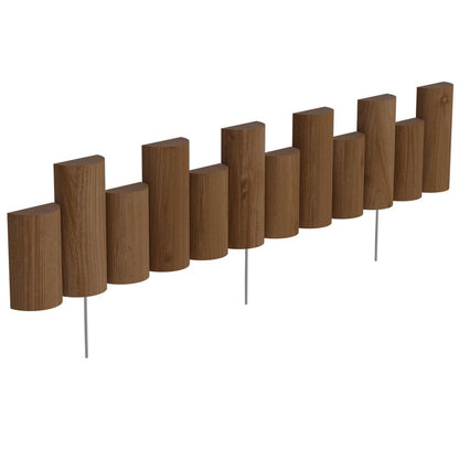 3 ft. Wooden Half-Log Landscape Edging