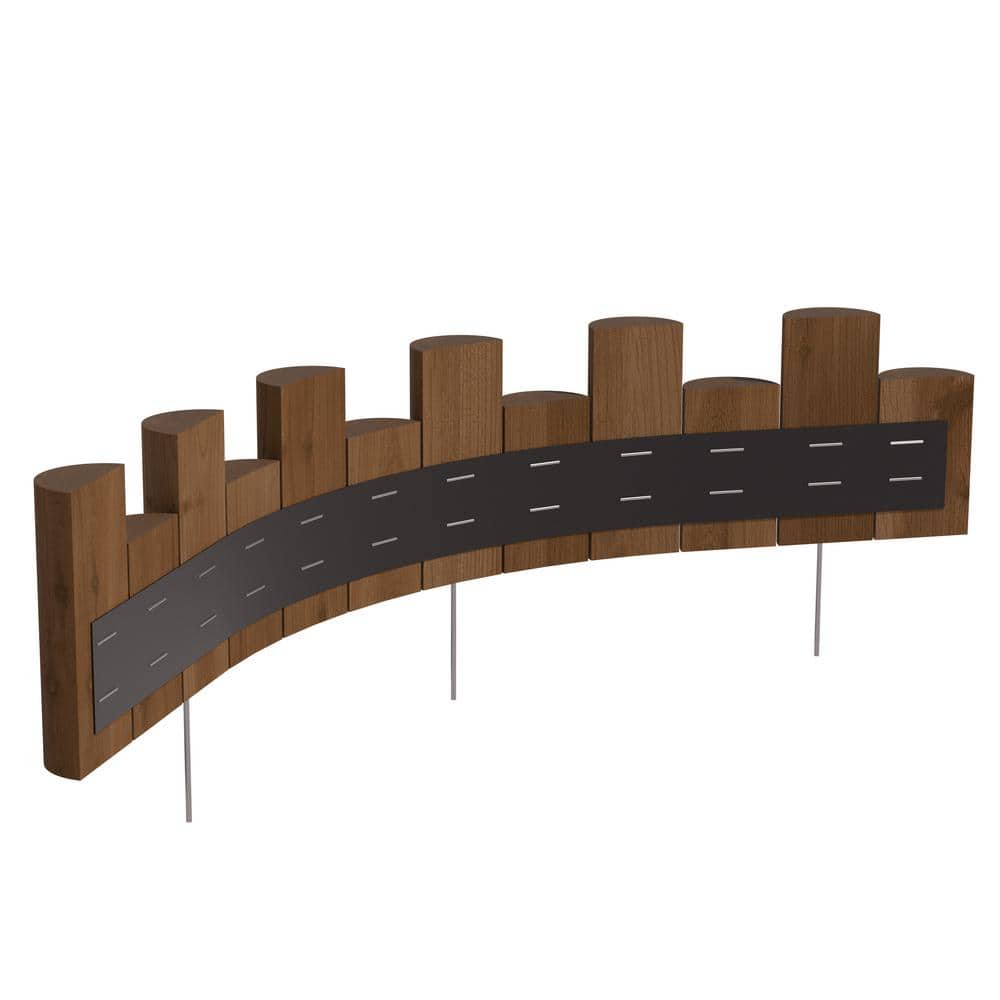 3 ft. Wooden Half-Log Landscape Edging